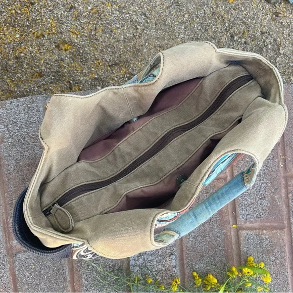 Paisley Multicolor Tote Boho Bag POCKETS POCKETS POCKETS Diaper Bag??? - Picture 6 of 14